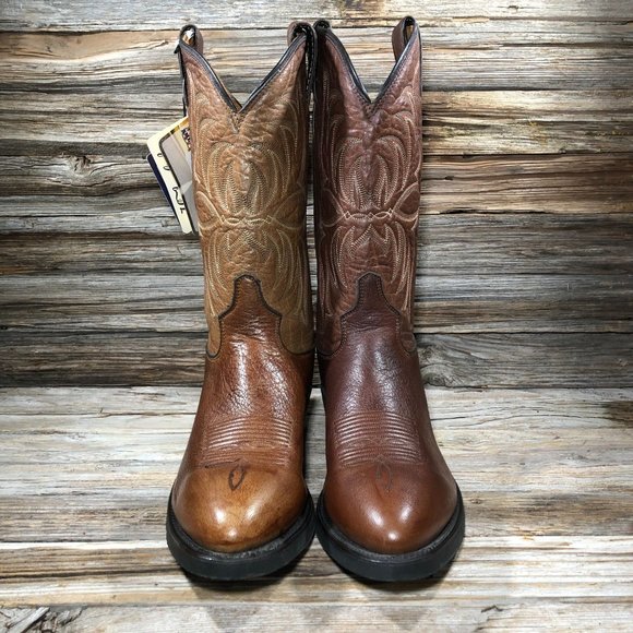 NEW Tony Lama 7913 American Bay Brown Leather Cowboy Western Boots Men 9… main image 11